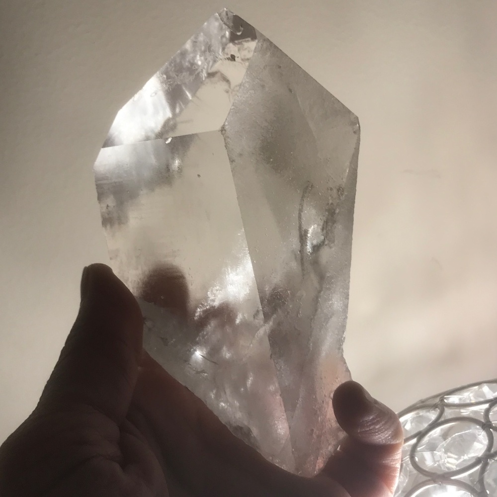 Large Brazilian quartz crystal